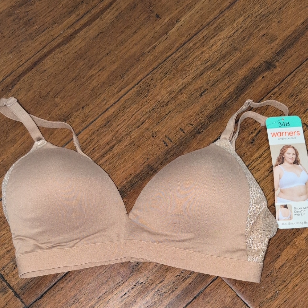 Warner's Light Brown Wireless Bra